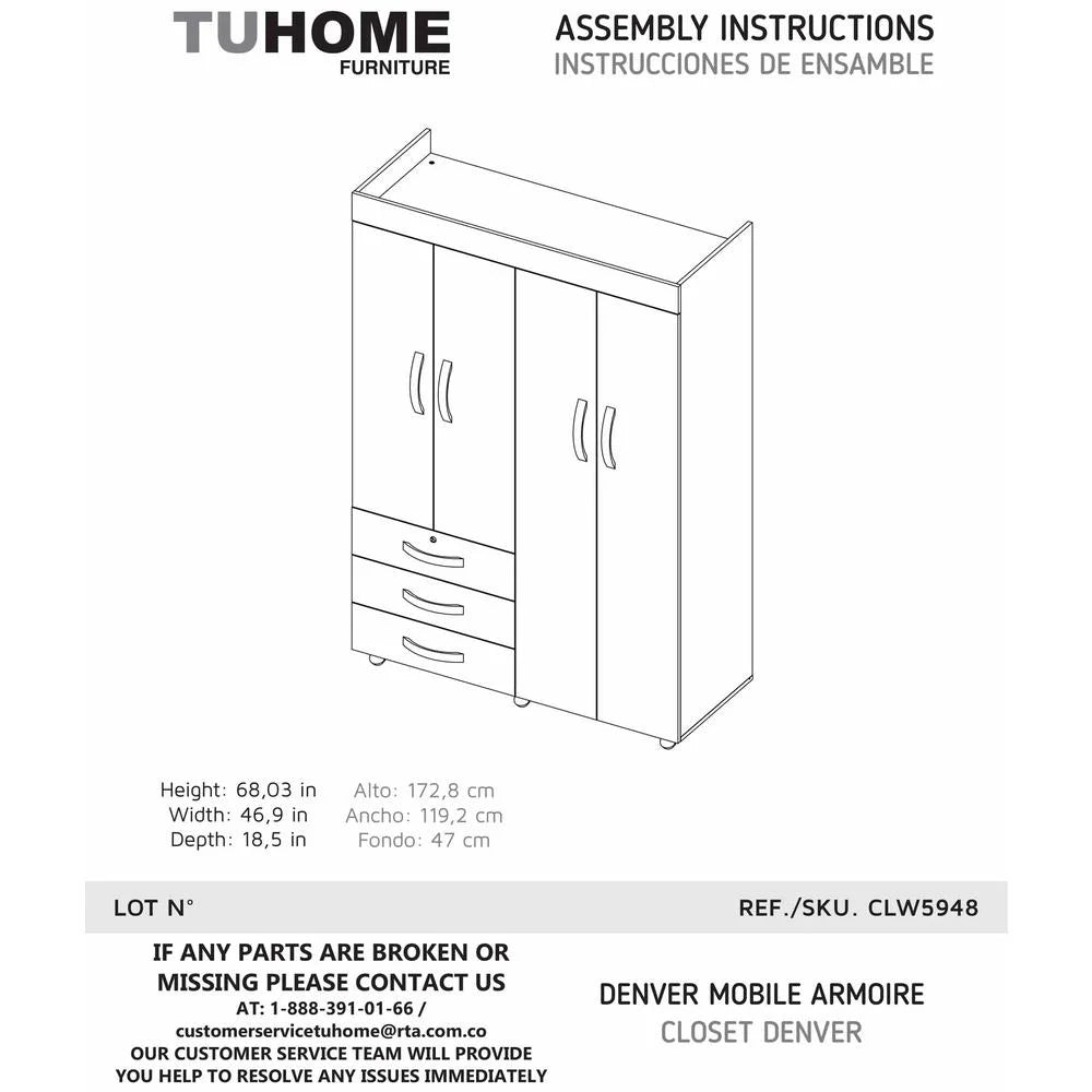 Black Armoire W464138
