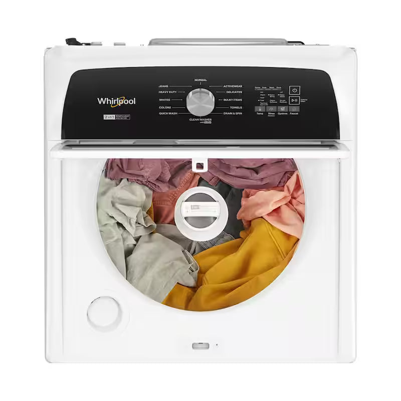 White Top Load Washer with Removable Agitator T370