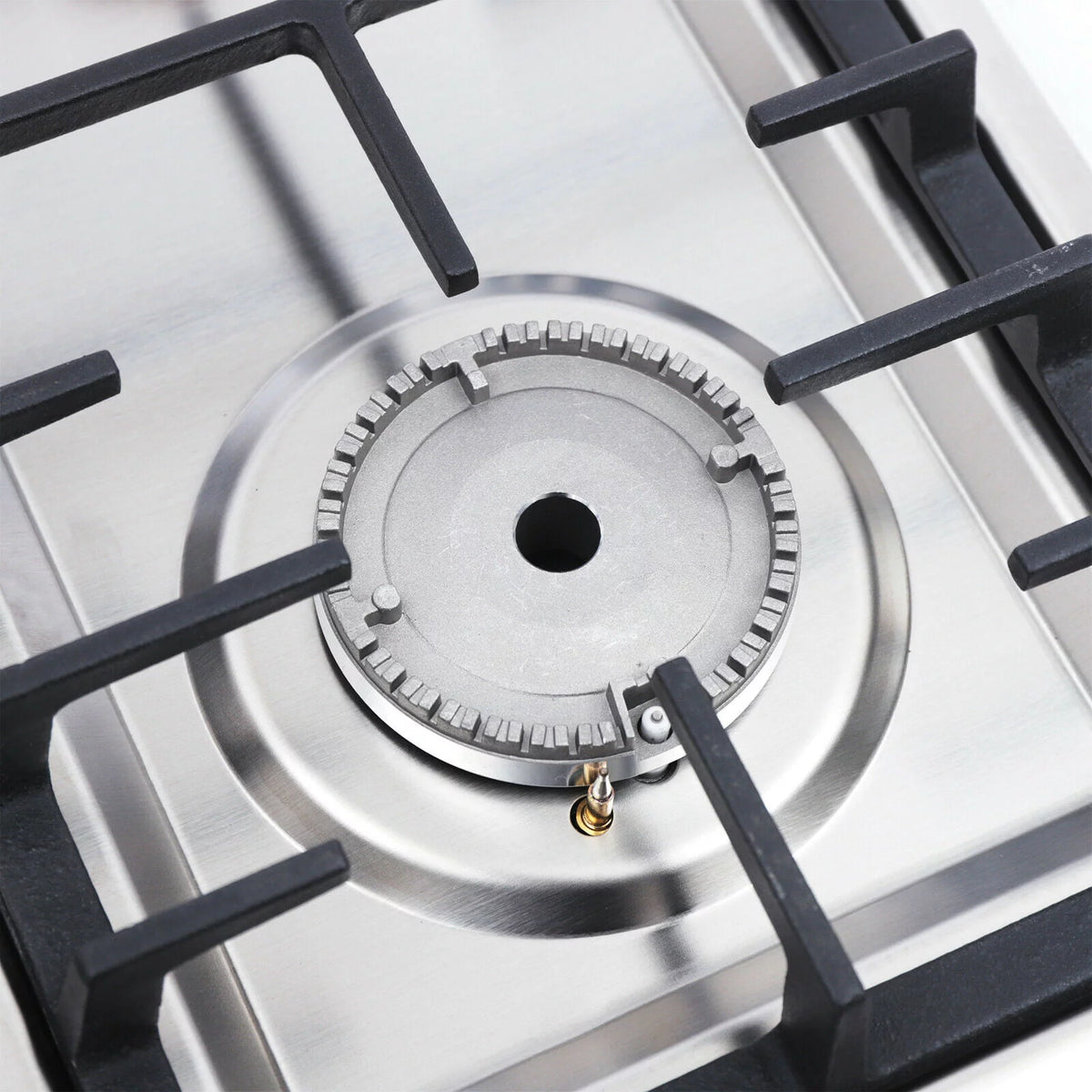 34 Gas Stove Cooktop with 5 Burners Stainless Steel B785608