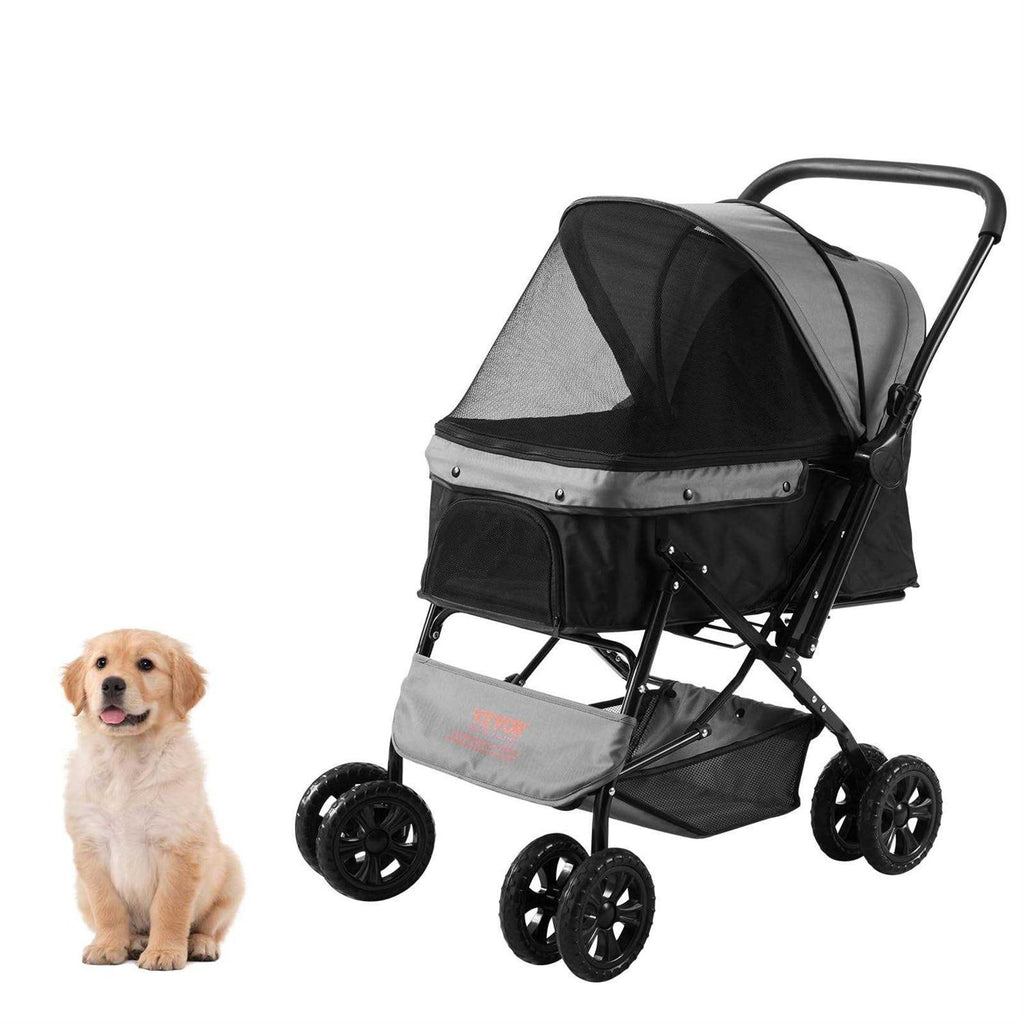 4 Wheels Pet Stroller with Brakes Z837893