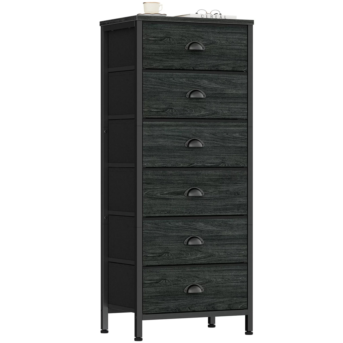 5 Drawer Dresser with Fabric Bins P713