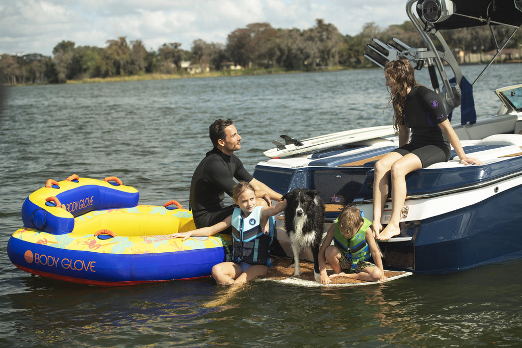 Yellow 2 Person Inflatable Towable Tube E42924