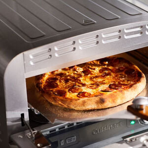1800W Indoor Pizza Oven with Pizza Stone, Deep-Dish Pan & Pizza Peel A2625