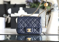 Navy Blue Mini Flap Bag J588