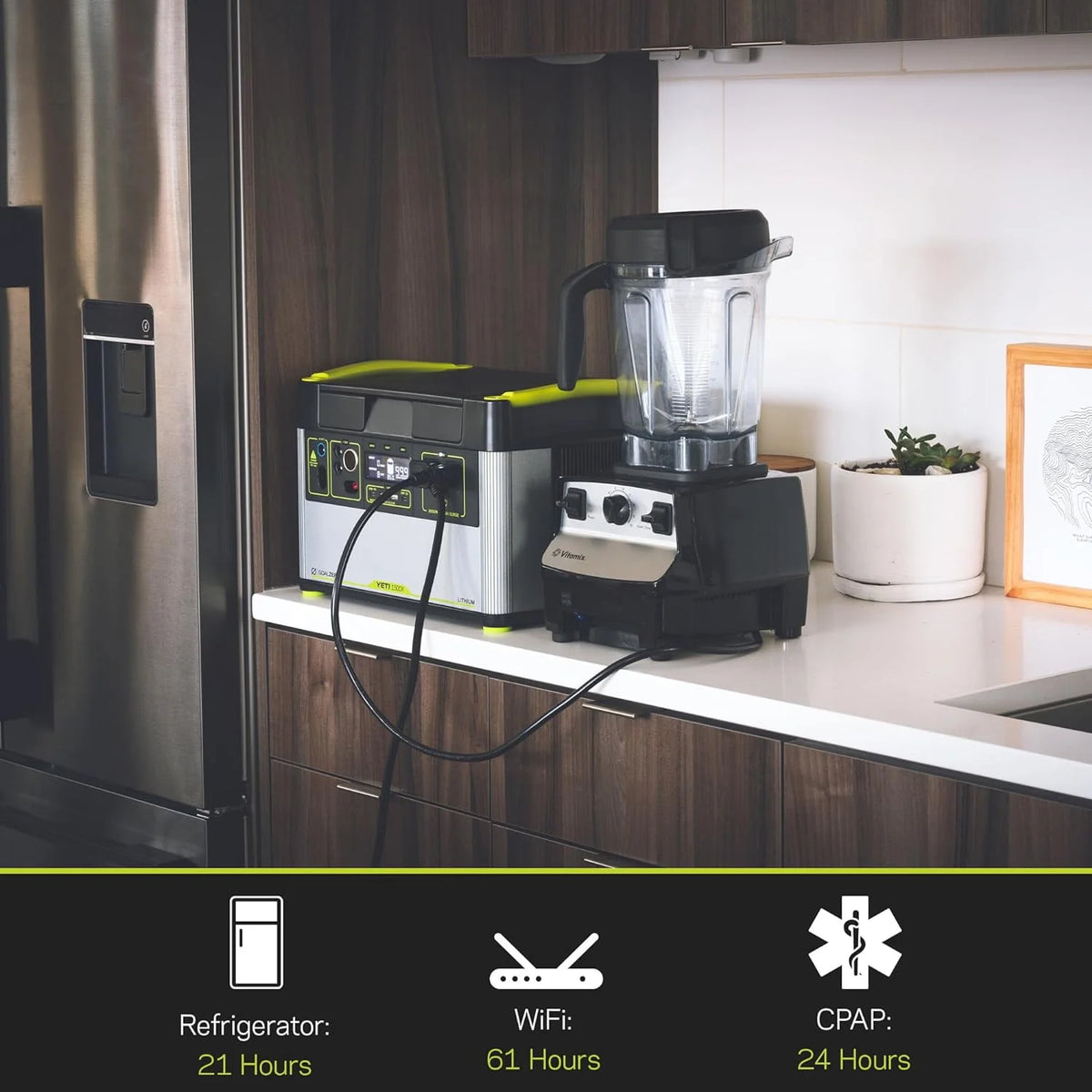 Portable Power Station 1516Wh Lithium Battery 2000 Watt G196