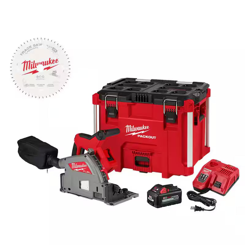 18V Brushless Cordless 6-1/2 in. Plunge Track Saw Combo Kit D5977