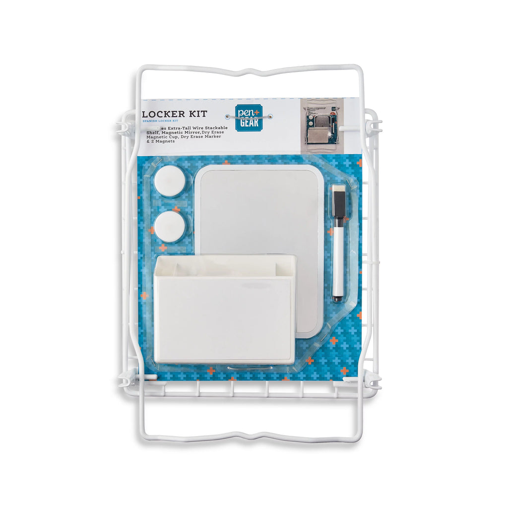 7-Piece Locker Kit with 12" Shelf, White S30957