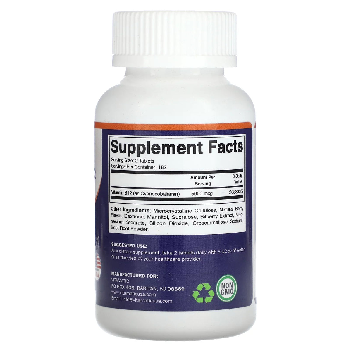 Vitamin B12 5,000 mcg Fast Dissolve Tablets E4923
