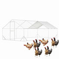 Large Metal Walk in Chicken Coop with Cover Q7736