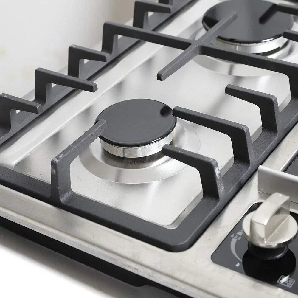 34 Gas Stove Cooktop with 5 Burners Stainless Steel B785608