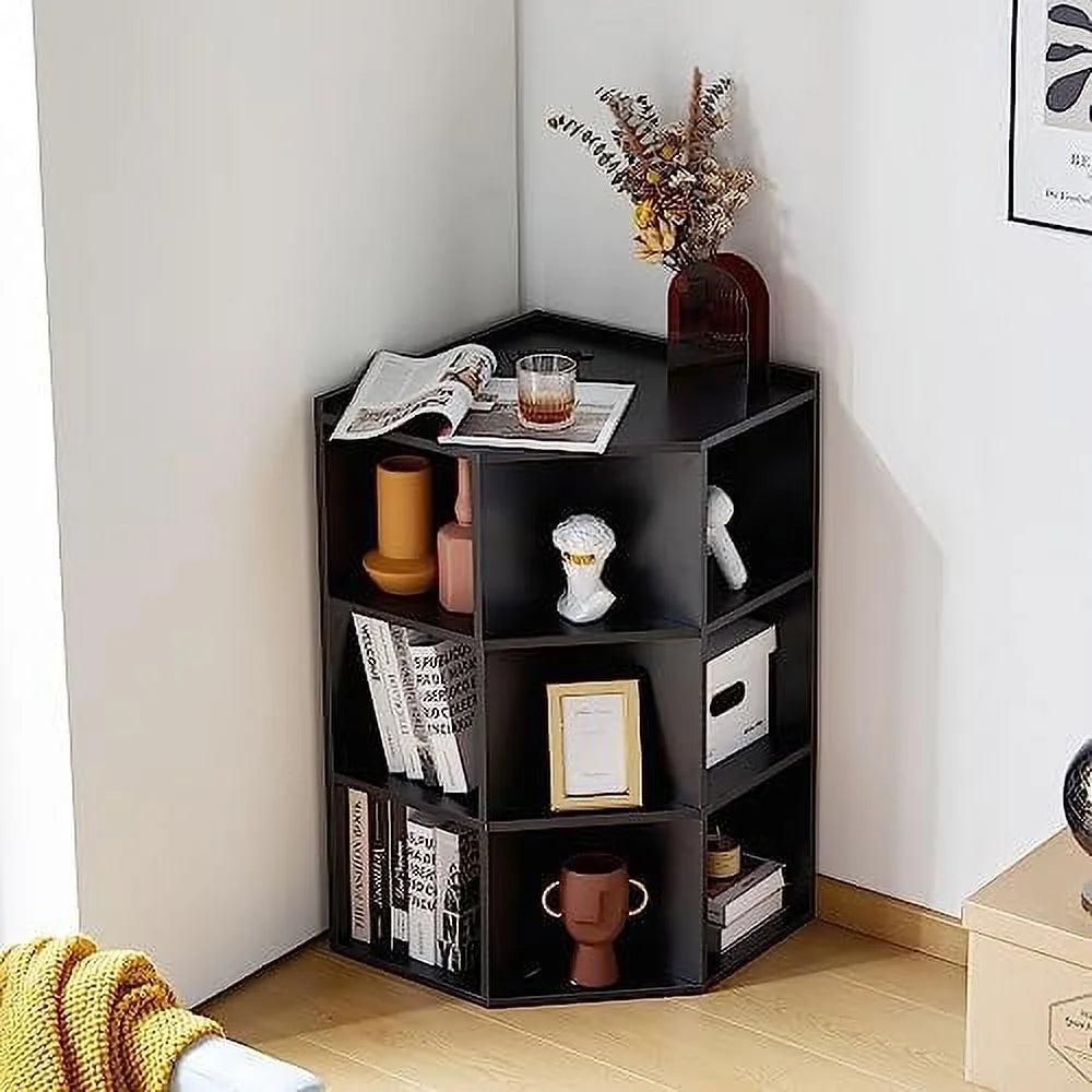 Wooden Corner Cabinet with USB and Outlets Y8282