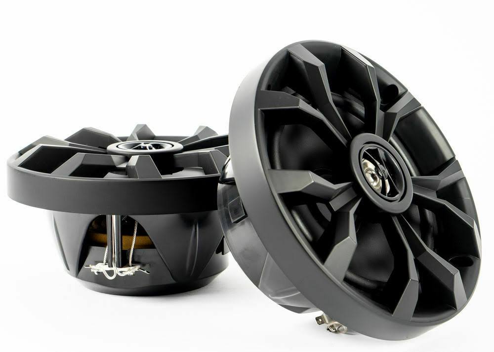Pair of 6.5 2-Way 400W Black Marine Coaxial Speakers P332