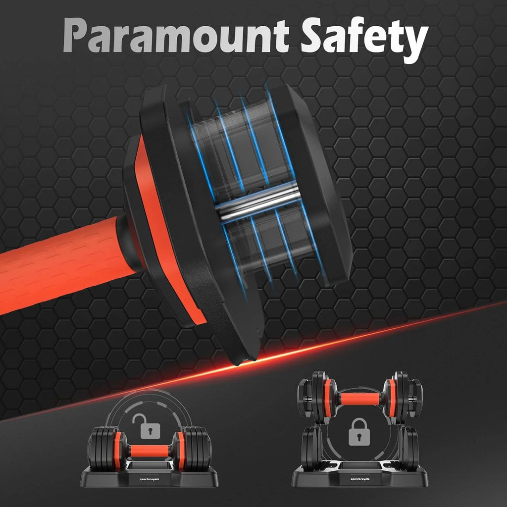 55LB Adjustable Dumbbells F641