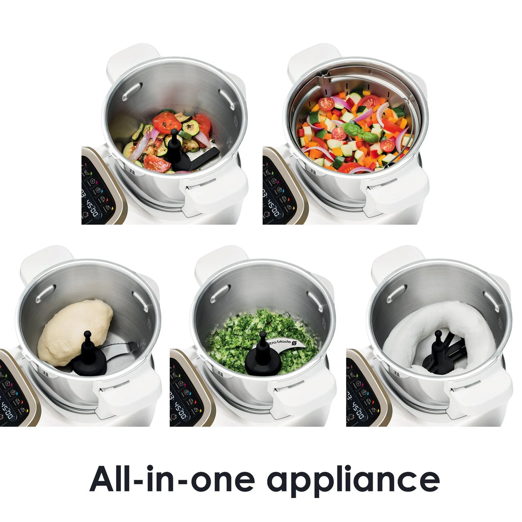 White 4.7-Quart Food Processor H572