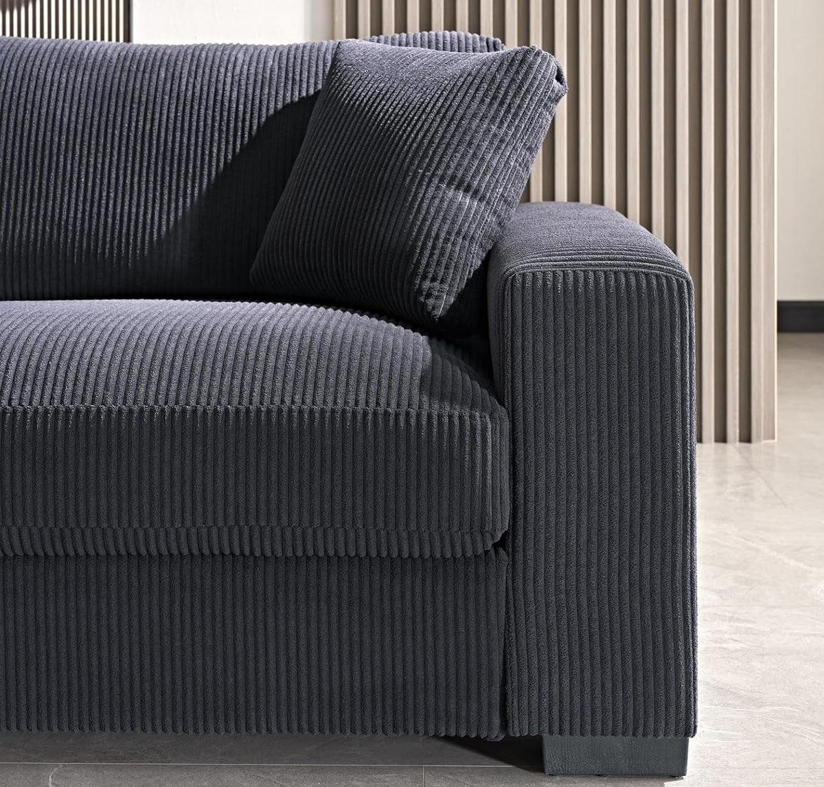 Corduroy Sofa with 2 Toss Pillows X55422