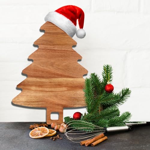 Acacia Wood Christmas Tree Cutting Board W985
