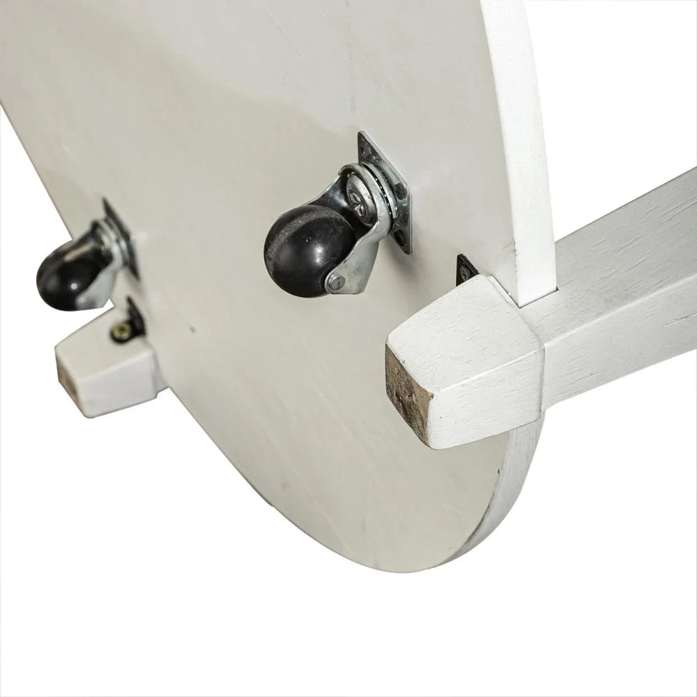 Round Cocktail Table Cottage White D414565