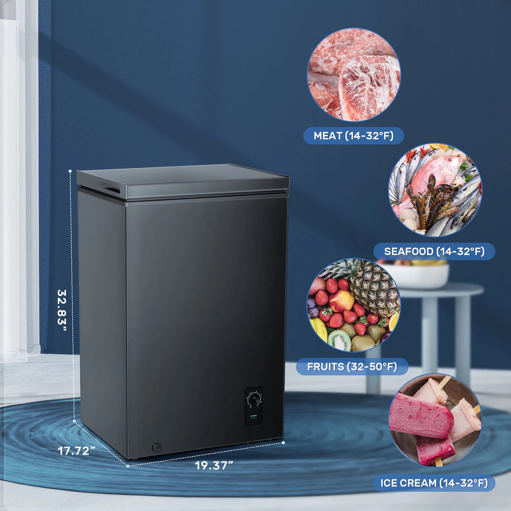 2.7 Cubic Feet White Compact Chest Freezer W91814