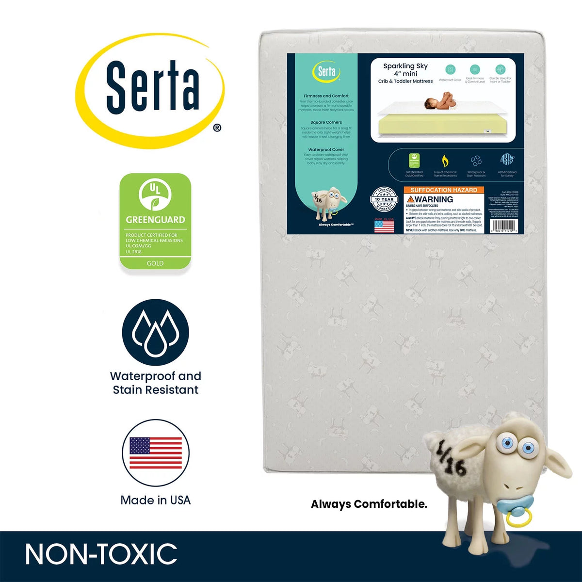 Dual Sided Crib & Toddler Mattress S495839