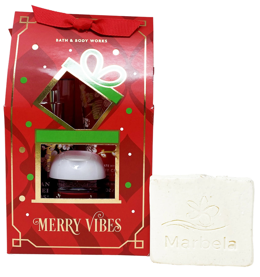Japanese Cherry Blossom Mini Gift Set Fine Fragrance Mist Body Cream and Hand Gel N6089