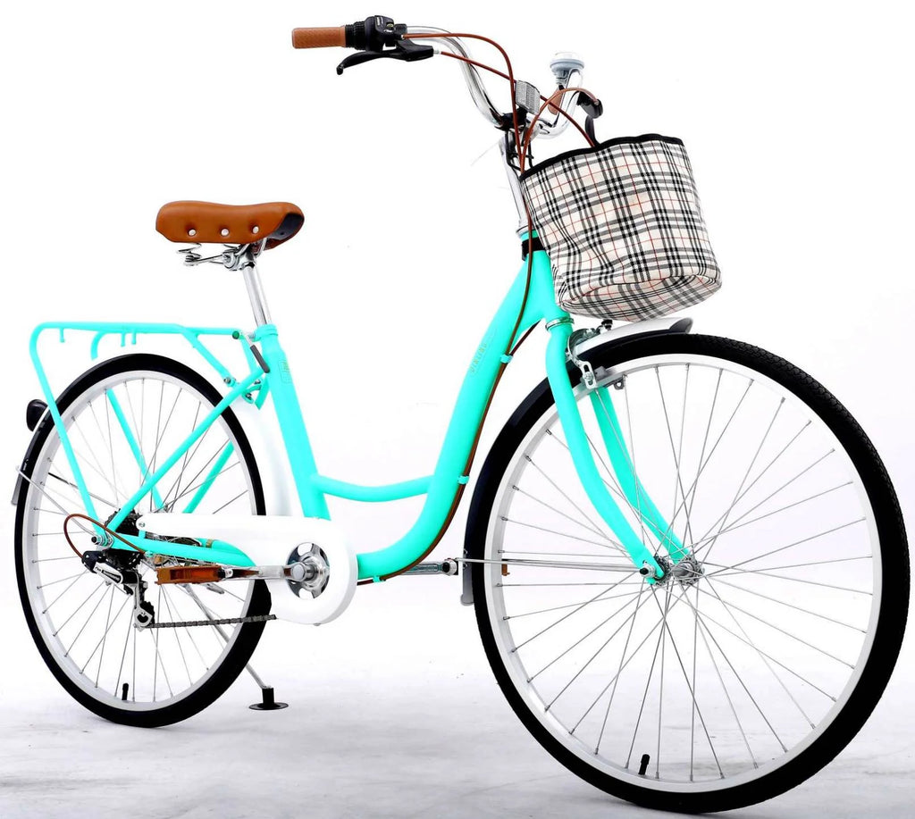 7 Speed 26 Inch Cruiser Bike with Basket X11930