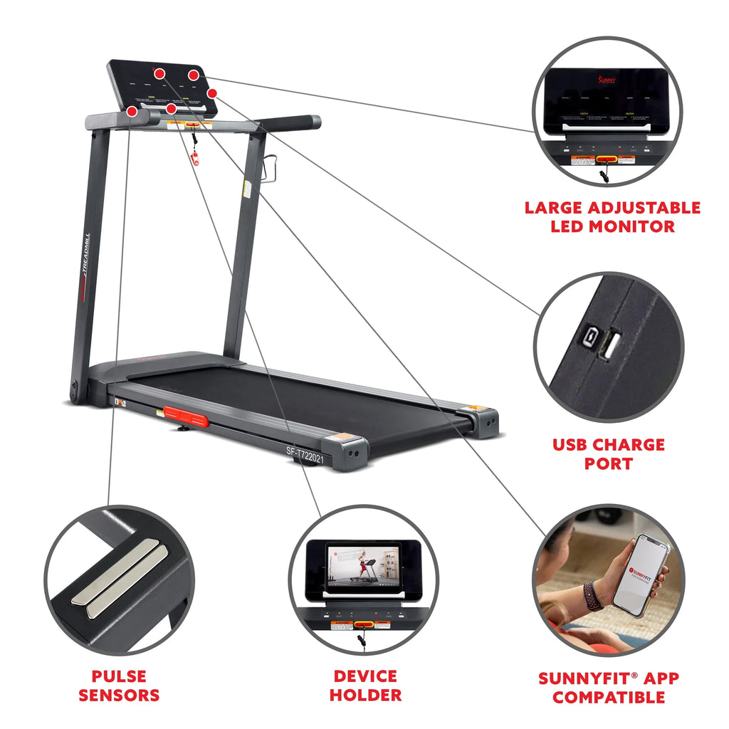 Slim Treadmill with Bluetooth G474