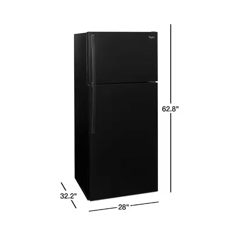 Black Top Freezer Refrigerator D915880
