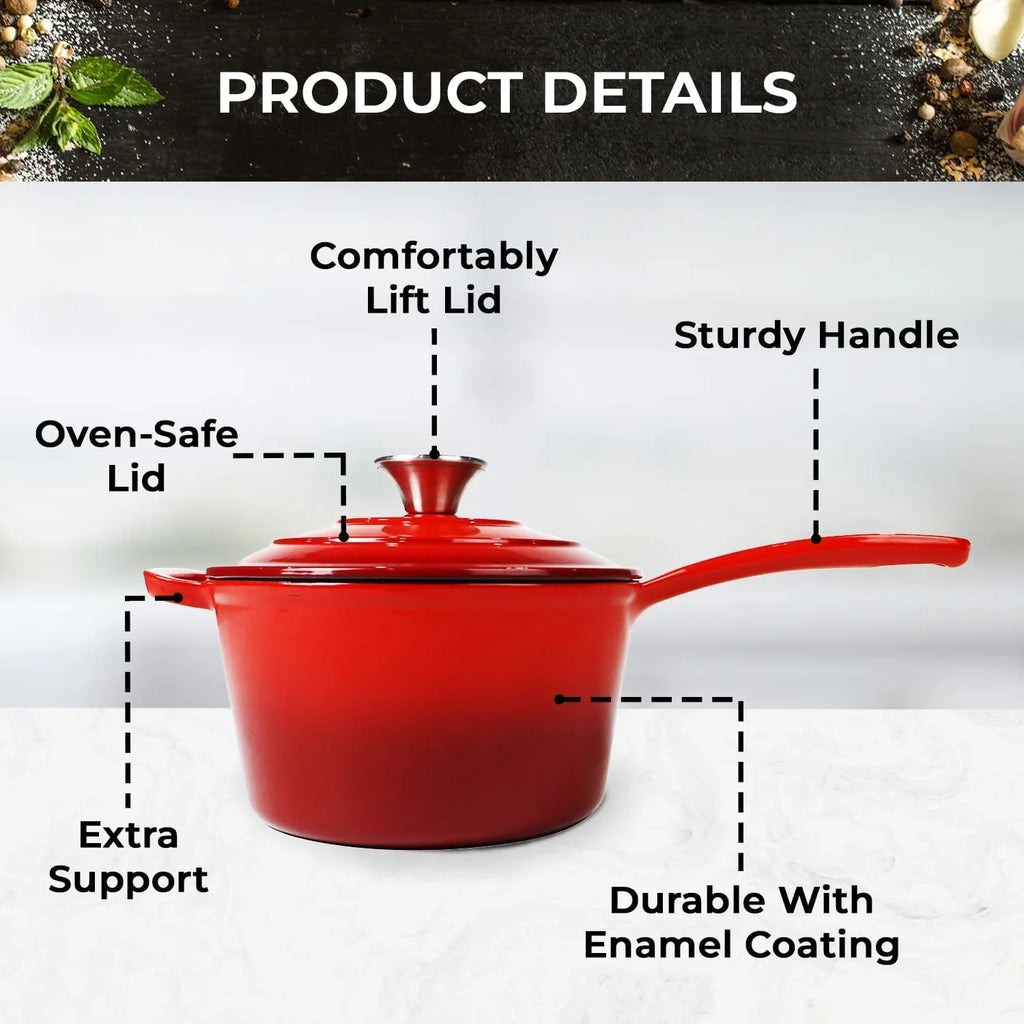 Enameled Cast Iron Cookware Set T682