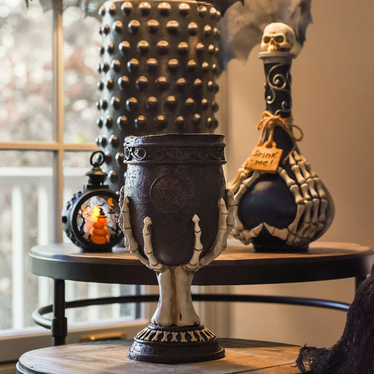 Skeleton Hands Chalice Cup Wine Goblet W95580