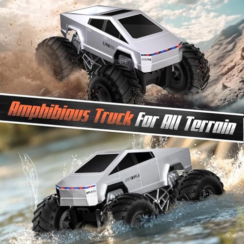 1:16 Scale Waterproof 4WD Amphibious Remote Control Toy Car Y75011