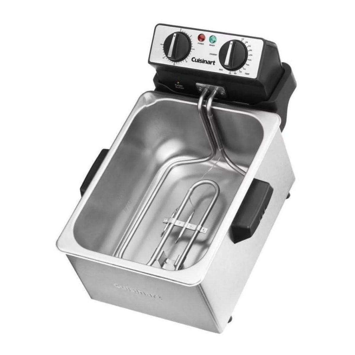 4-Quart Deep Fryer with 2 Kitchen Tongs N680519