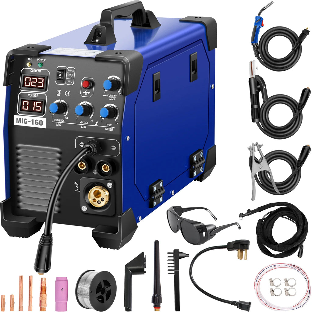 160 Amp 3 in 1 MIG TIG Arc Welder 110V/220V DC Welding Machine L88482