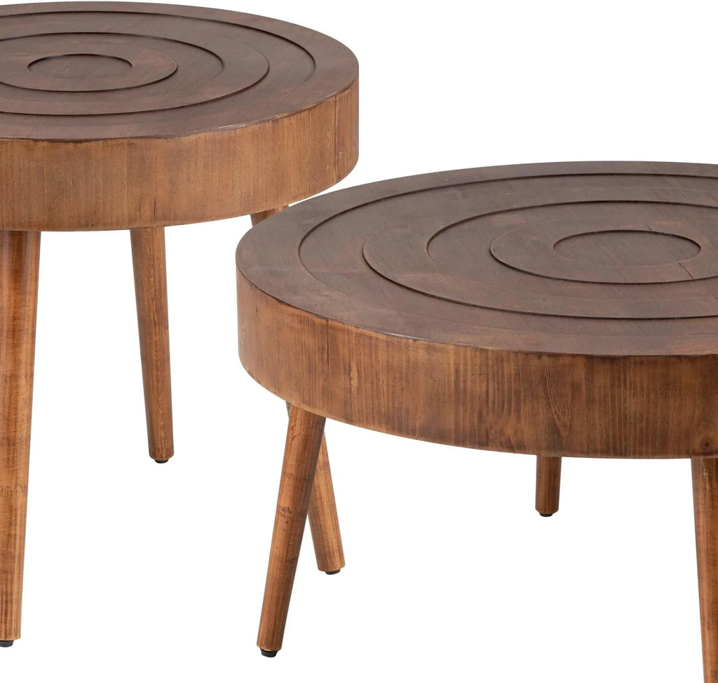 Round Nesting Coffee Table 2 Piece MDF O58995