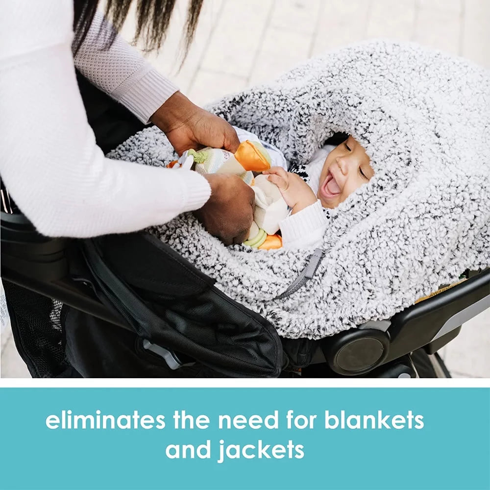 Winter Baby Car Seat Cover with Warm Sherpa Lining B71075