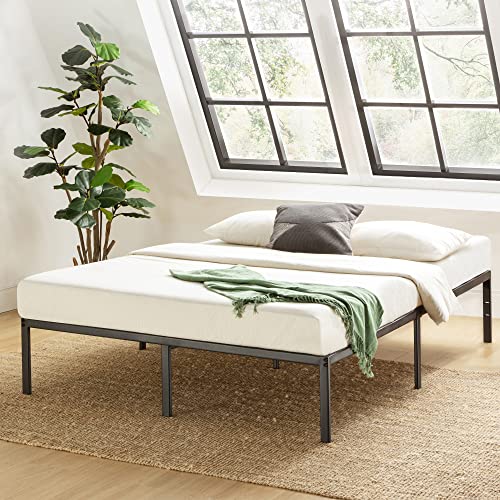 14 Inch White Metal Platform Bed Frame X121