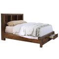 Oak Eastern King Platform Bed with Storage D135972