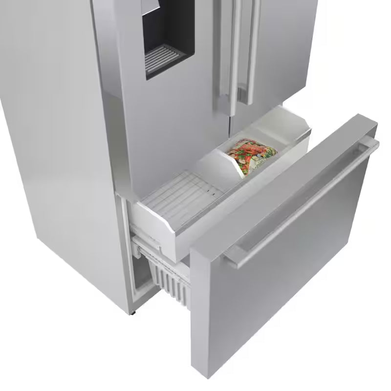 36 in. 22 cu. ft Smart Counter Depth French Door Refrigerator in Stainless Steel K469