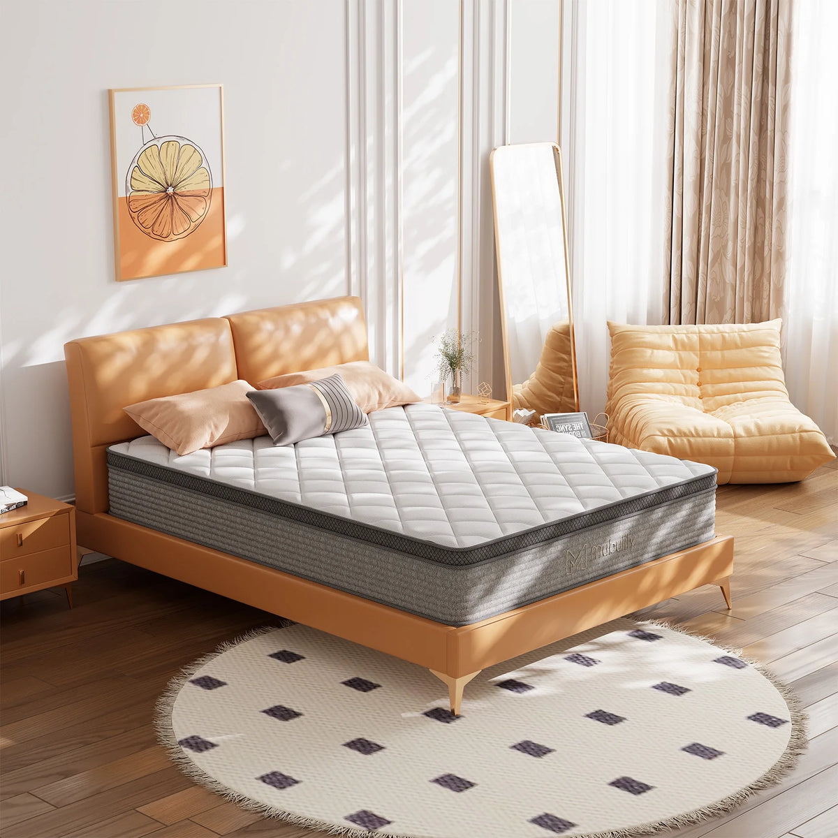 Full 10 inch Gel Memory Foam Hybrid Mattress M7360